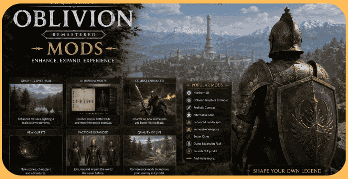 Oblivion Remastered Mods