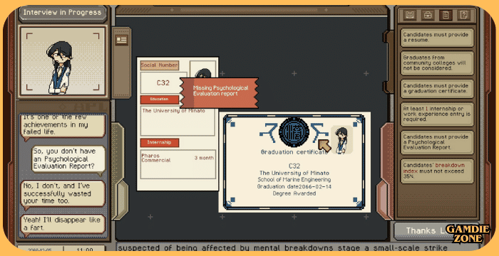 Thank You For Your Application Download PC Game Full Version